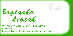 boglarka liptak business card